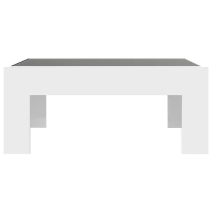 Tavolino da Salotto con LED Infinity Bianco 70x50x30 cm | homemem39