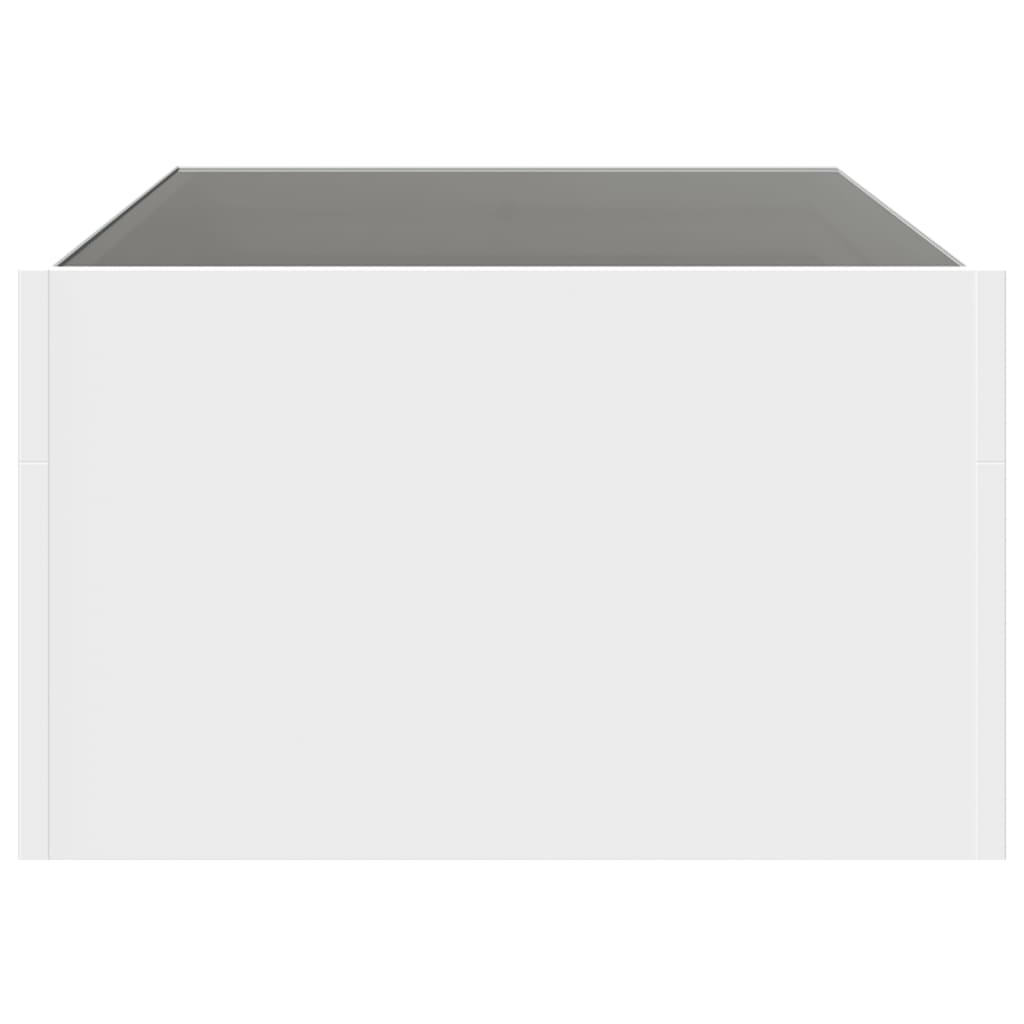 Tavolino da Salotto con LED Infinity Bianco 90x50x30 cm | homemem39