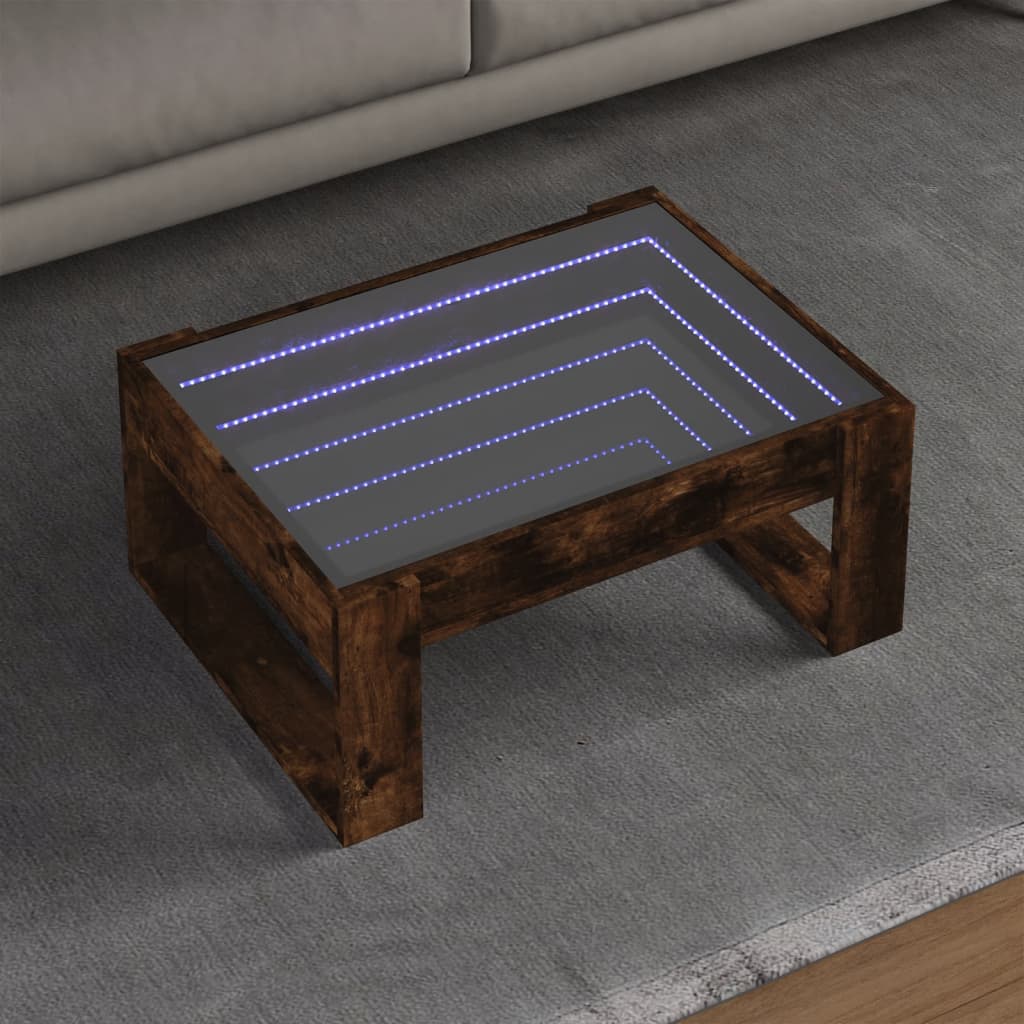Tavolino da Salotto con LED Infinity