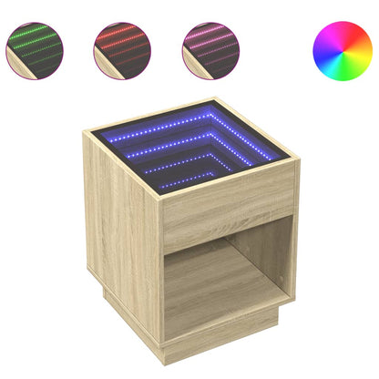 Tavolino da Salotto con LED Infinity