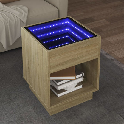 Tavolino da Salotto con LED Infinity