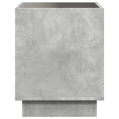 Tavolino da Salotto con LED Infinity Grigio Cemento 40x40x50 cm | homemem39