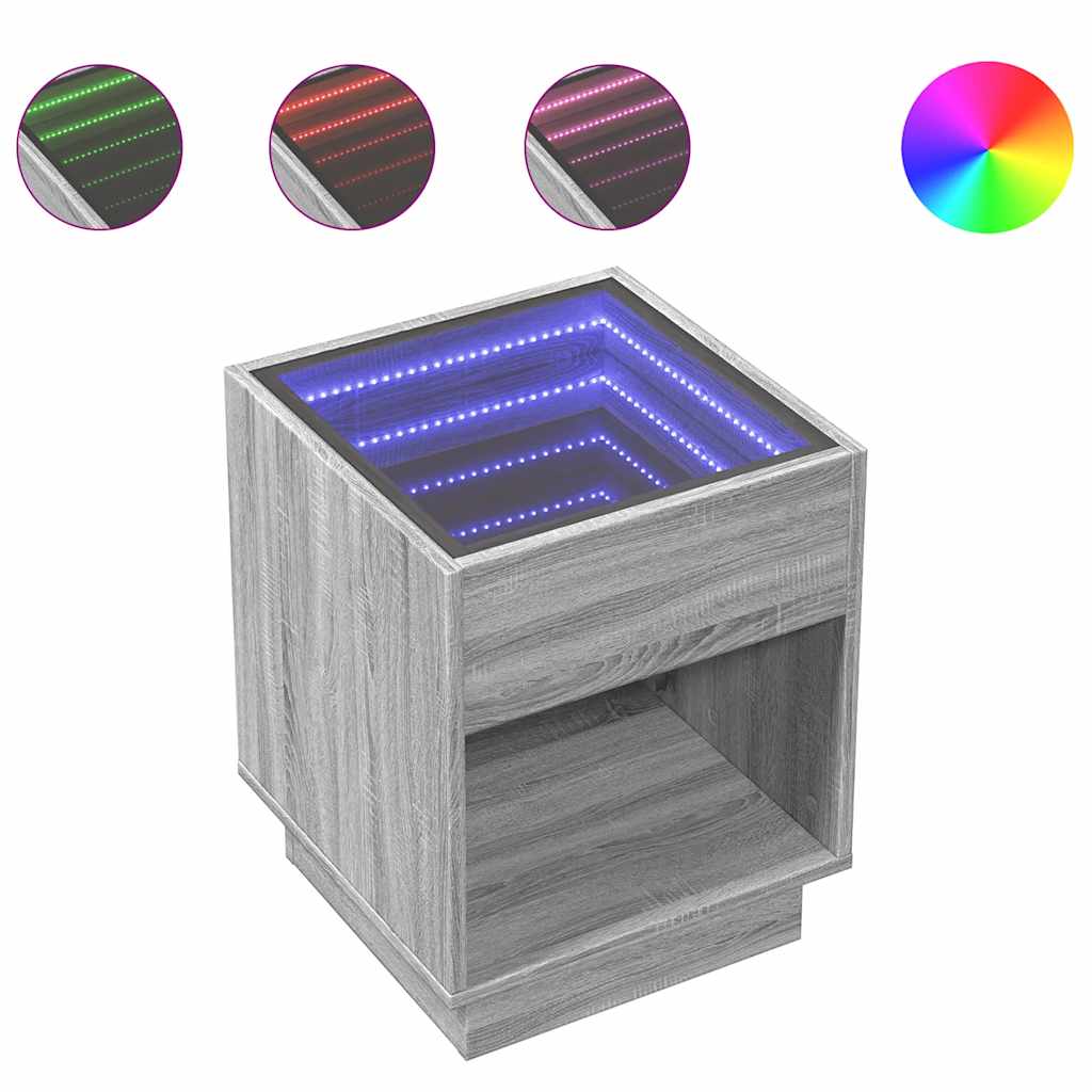 Tavolino da Salotto con LED Infinity