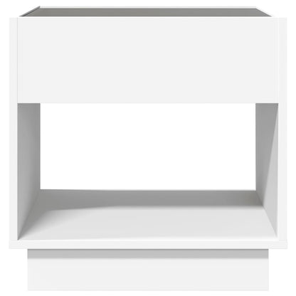 Tavolino da Salotto con LED Infinity Bianco 50x50x50 cm | homemem39
