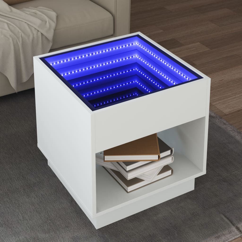 Tavolino da Salotto con LED Infinity