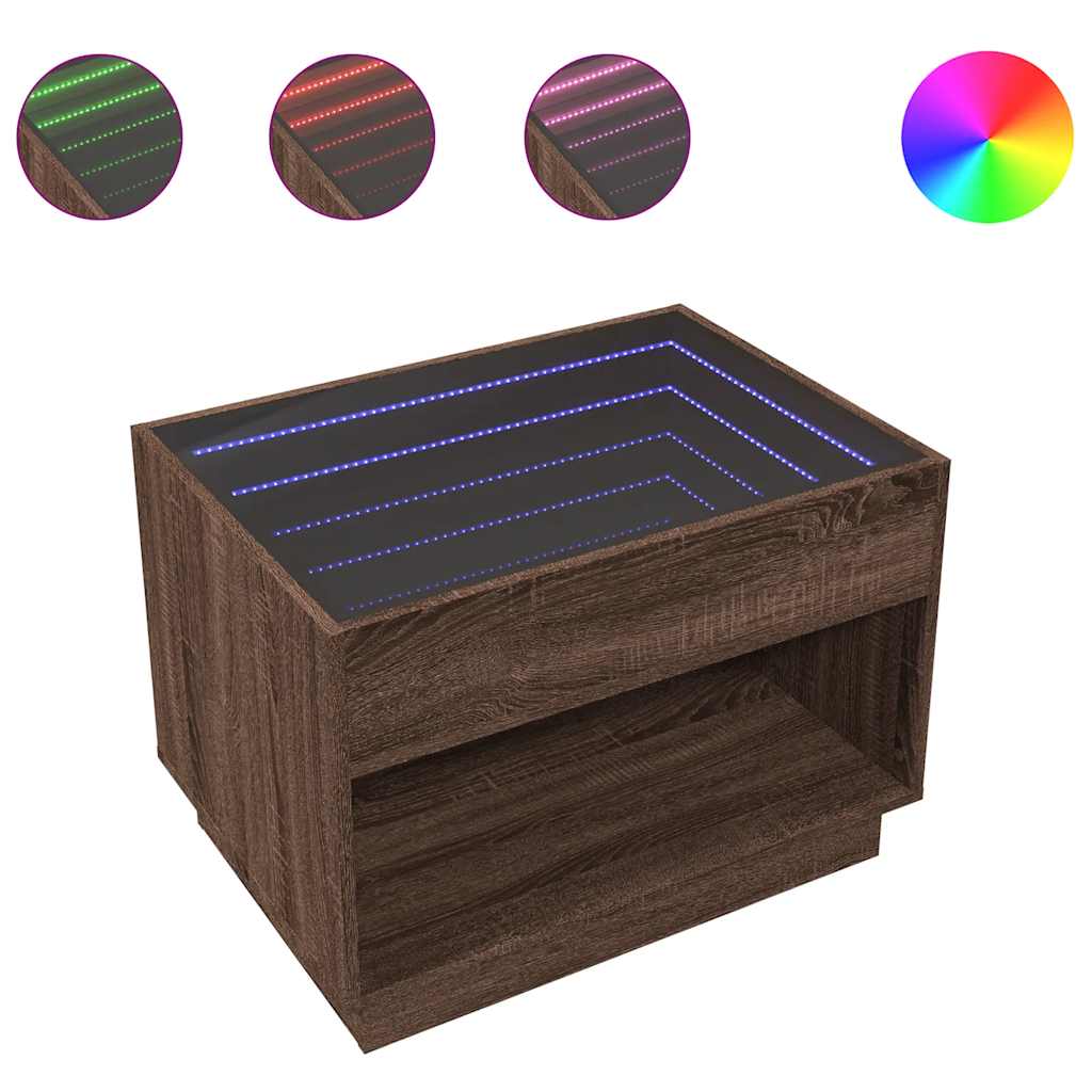 Tavolino da Salotto con LED Infinity