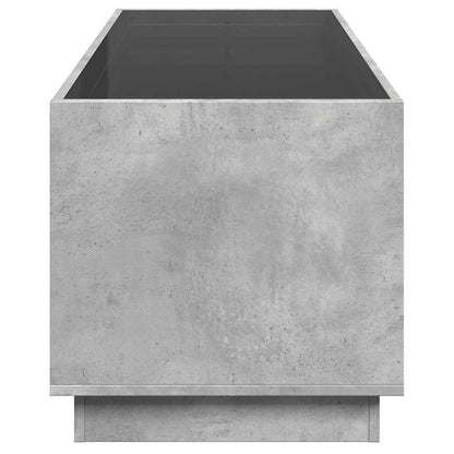 Tavolino da Salotto con LED Infinity Grigio Cemento 90x50x50 cm | homemem39