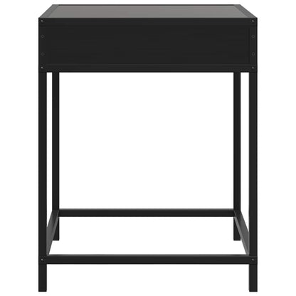 Tavolino da Salotto con LED Infinity Nero 40x40x51 cm | homemem39