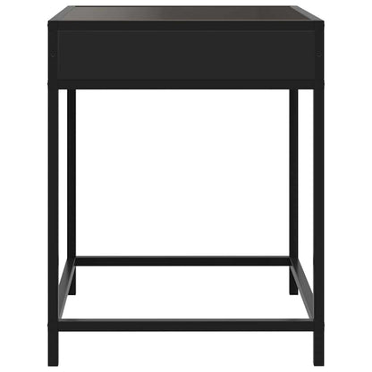 Tavolino da Salotto con LED Infinity Nero 40x40x51 cm | homemem39