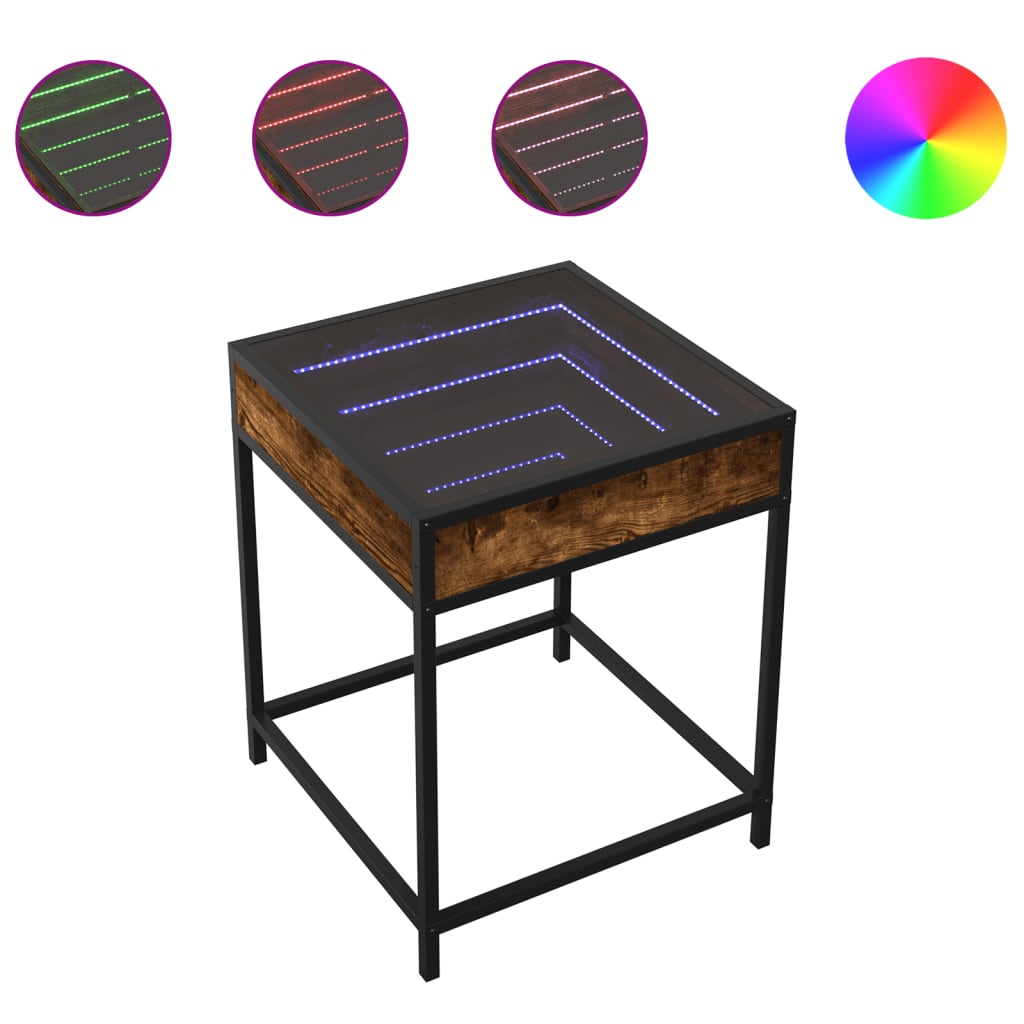 Tavolino da Salotto con LED Infinity