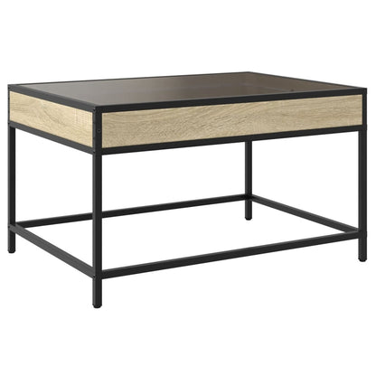 Tavolino da Salotto con LED Infinity Rovere Sonoma 70x50x41 cm | homemem39