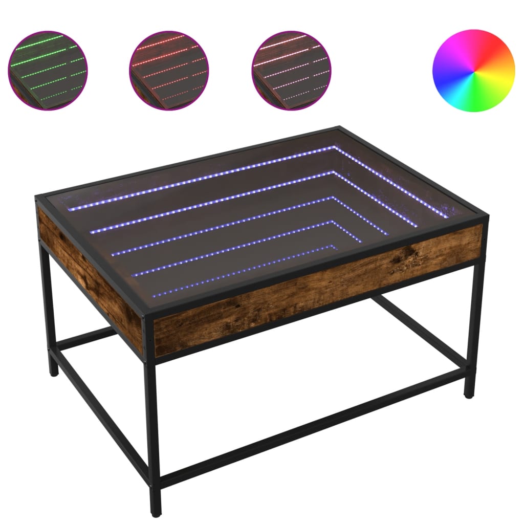 Tavolino da Salotto con LED Infinity