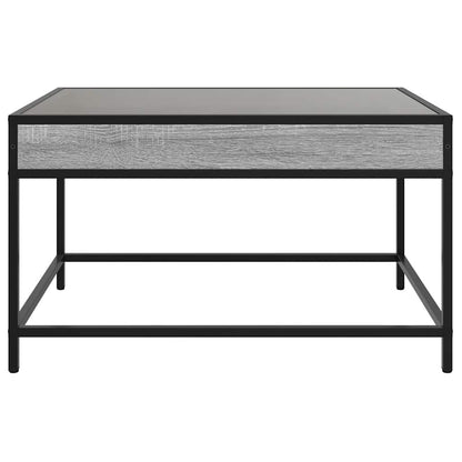 Tavolino da Salotto con LED Infinity Grigio Sonoma 70x50x41 cm | homemem39
