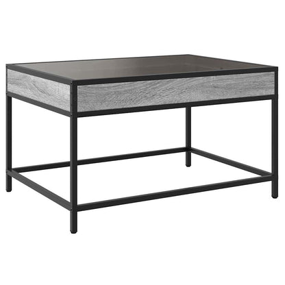 Tavolino da Salotto con LED Infinity Grigio Sonoma 70x50x41 cm