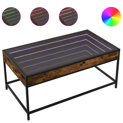 Tavolino da Salotto con LED Infinity