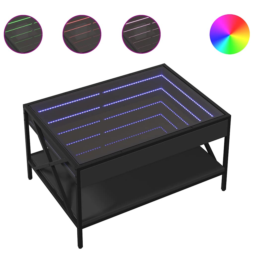 Tavolino da Salotto con LED Infinity