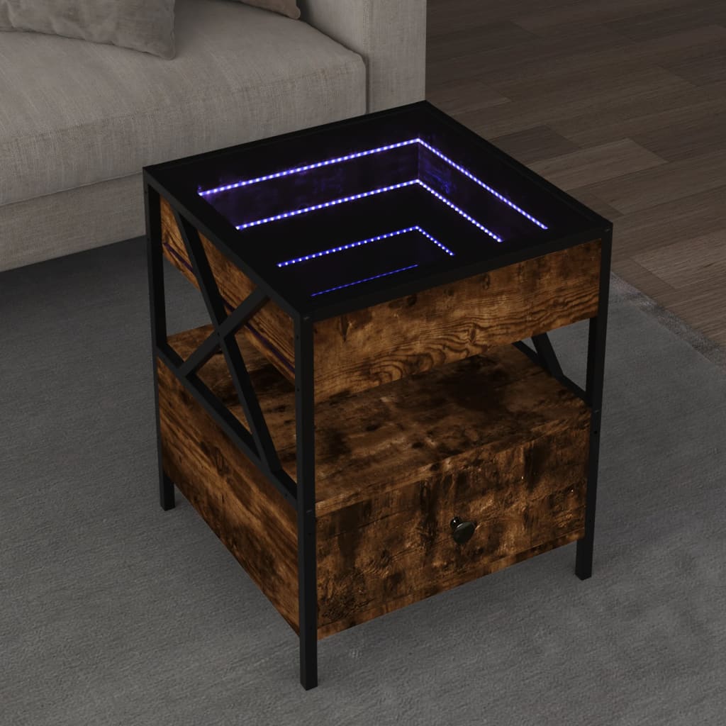 Tavolino da Salotto con LED Infinity