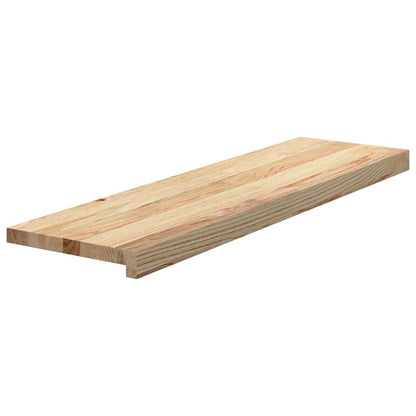 Gradini 4 pz 90x25x2 cm in Rovere Massello Non Trattato | homemem39