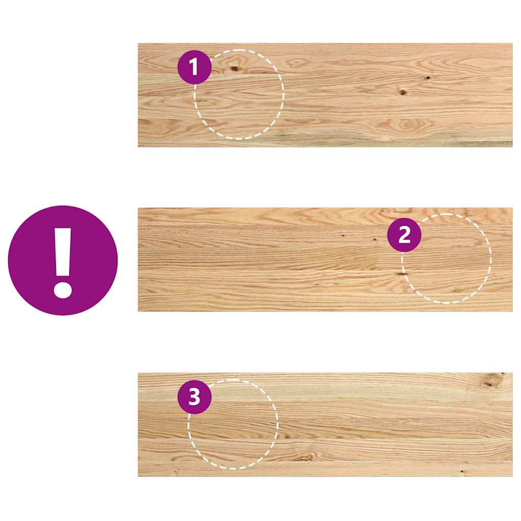Gradini 4 pz 90x30x2 cm in Rovere Massello Non Trattato | homemem39
