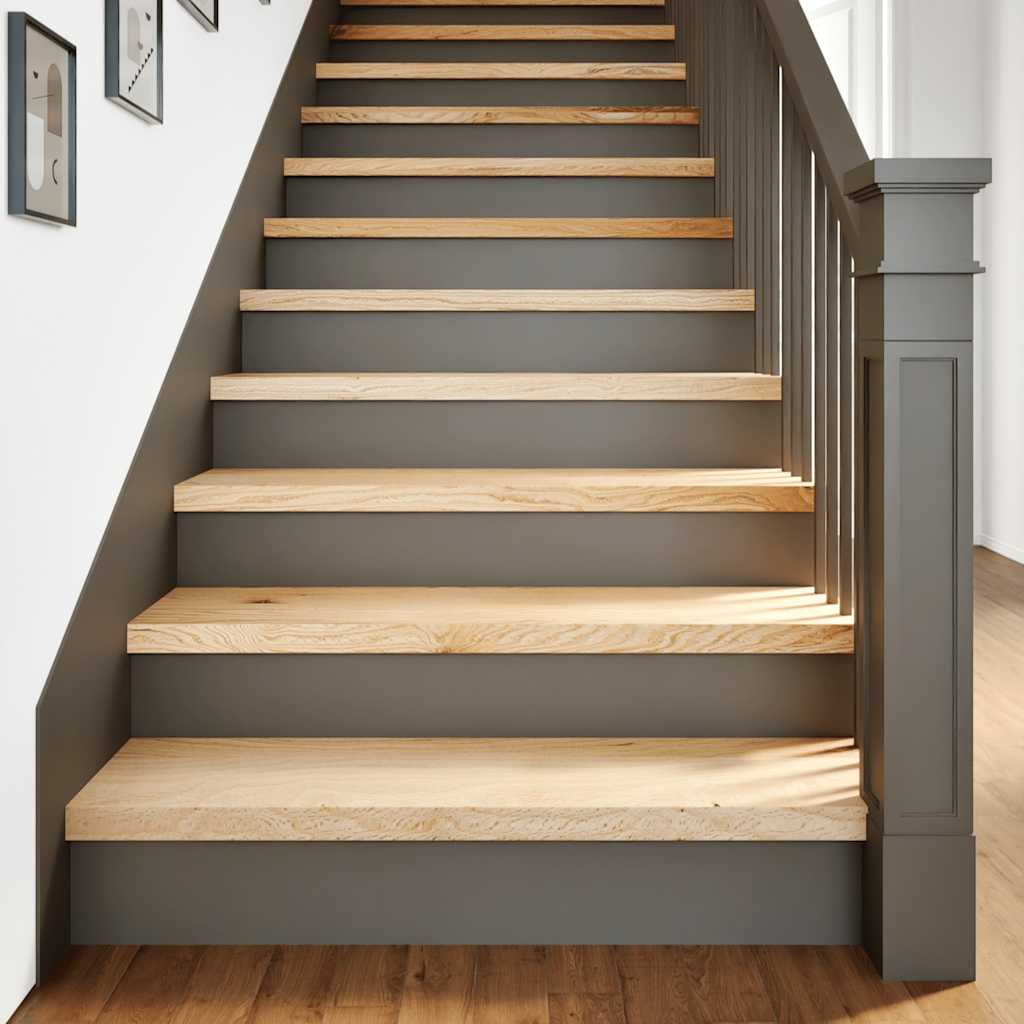 Gradini 4 pz 100x30x2 cm in Rovere Massello Non Trattato | homemem39