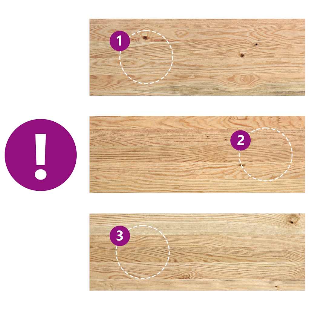 Gradini 8 pz 70x25x2 cm in Rovere Massello Non Trattato | homemem39