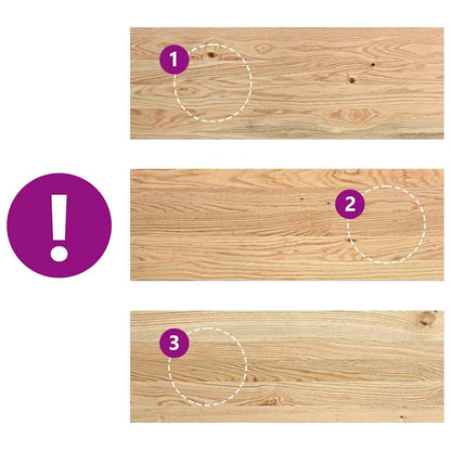 Gradini 8 pz 70x25x2 cm in Rovere Massello Non Trattato | homemem39