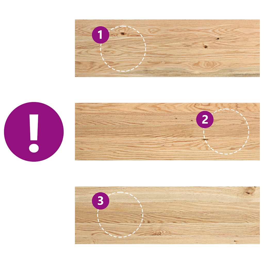Gradini 8 pz 80x25x2 cm in Rovere Massello Non Trattato | homemem39