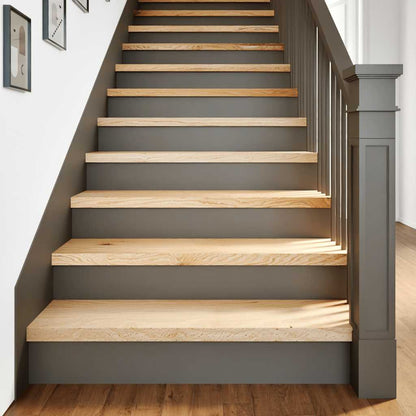 Gradini 8 pz 90x25x2 cm in Rovere Massello Non Trattato | homemem39