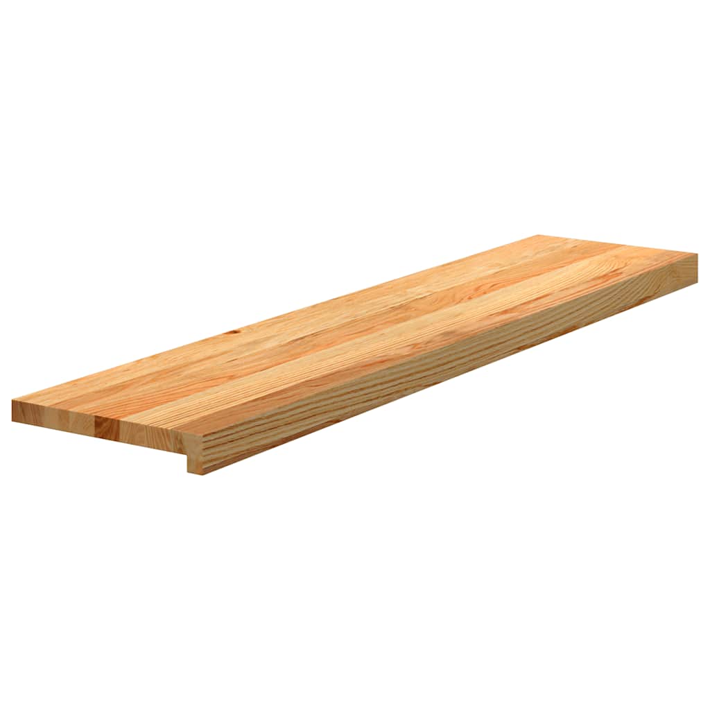 Gradini 4 pz Marrone Chiaro 100x30x2 cm Legno Massello Rovere | homemem39