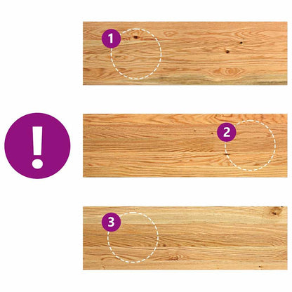 Gradini 8 pz Marrone Chiaro 80x25x2 cm Legno Massello Rovere | homemem39