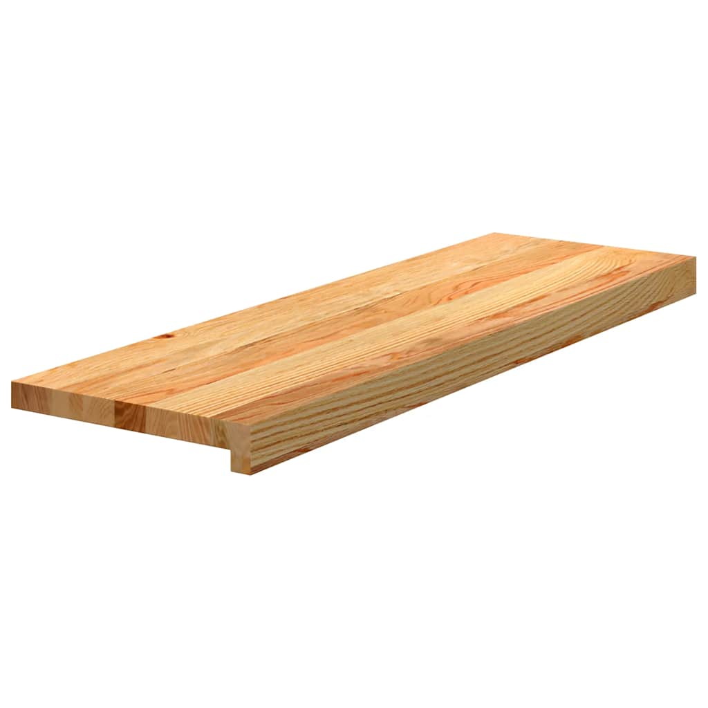 Gradini 8 pz Marrone Chiaro 80x30x2 cm Legno Massello Rovere | homemem39