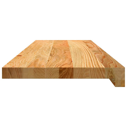 Gradini 12 pz Marrone Chiaro 80x30x2 cm Legno Massello Rovere