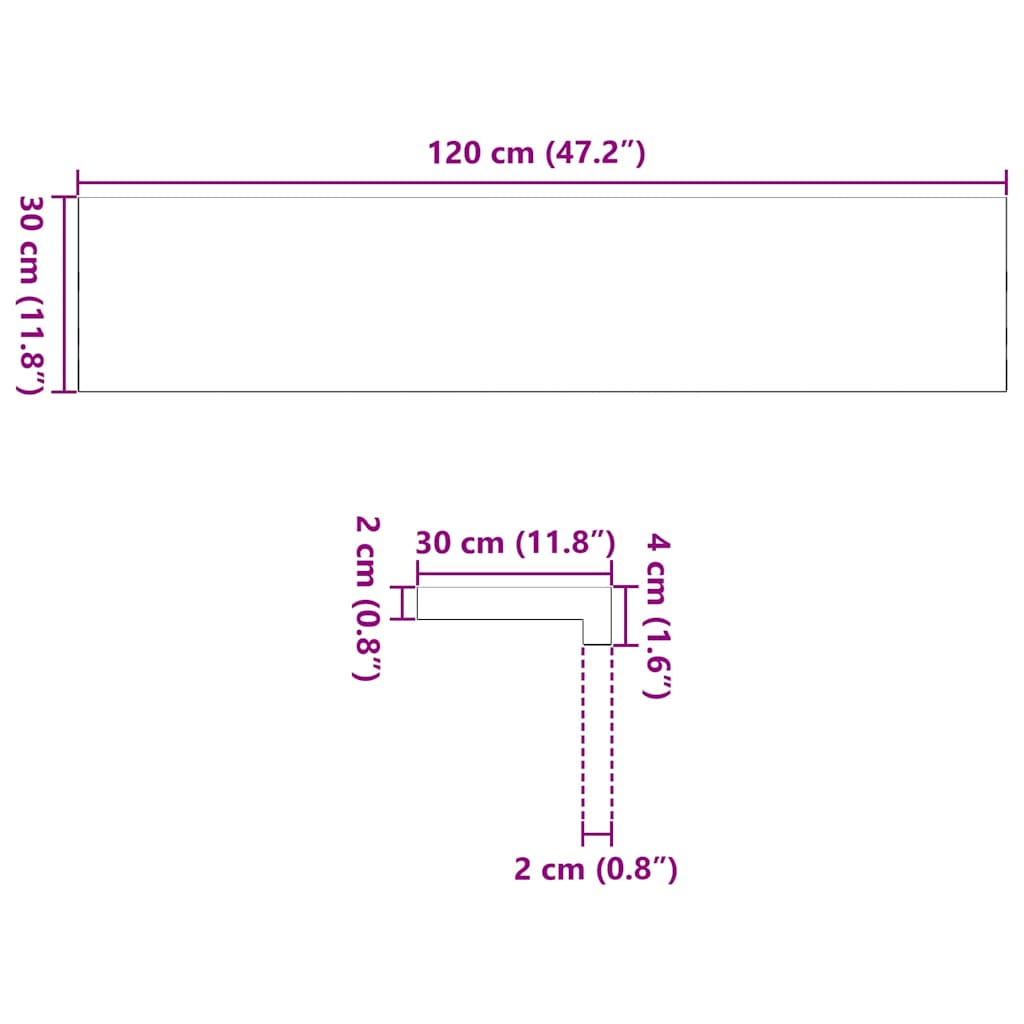 Gradini 12 pz Marrone Chiaro 120x30x2 cm Legno Massello Rovere | homemem39