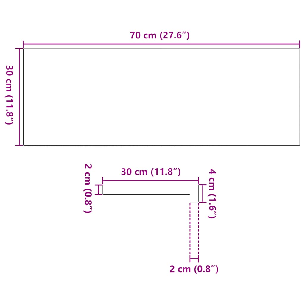 Gradini 16 pz Marrone Chiaro 70x30x2 cm Legno Massello Rovere | homemem39