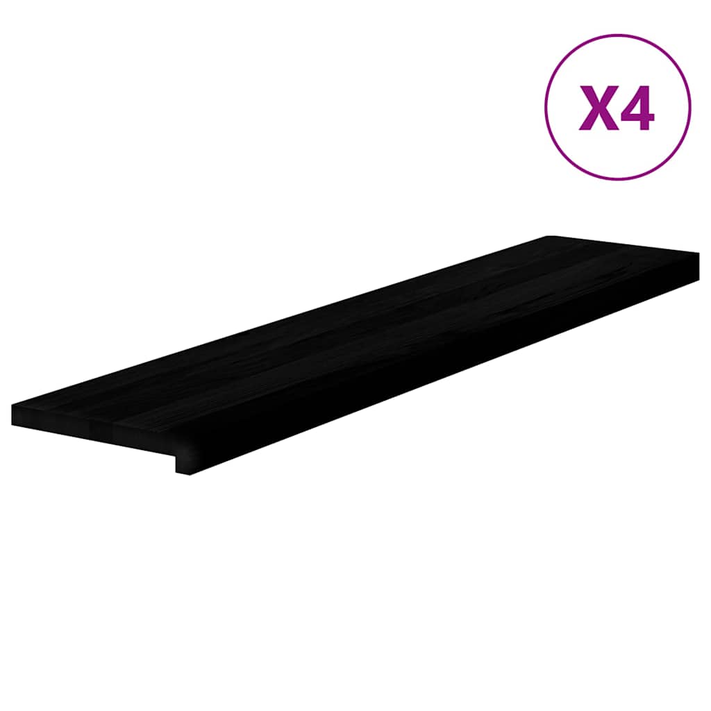 Gradini 4 pz Marrone Scuro 120x30x2 cm Legno Massello Rovere | homemem39