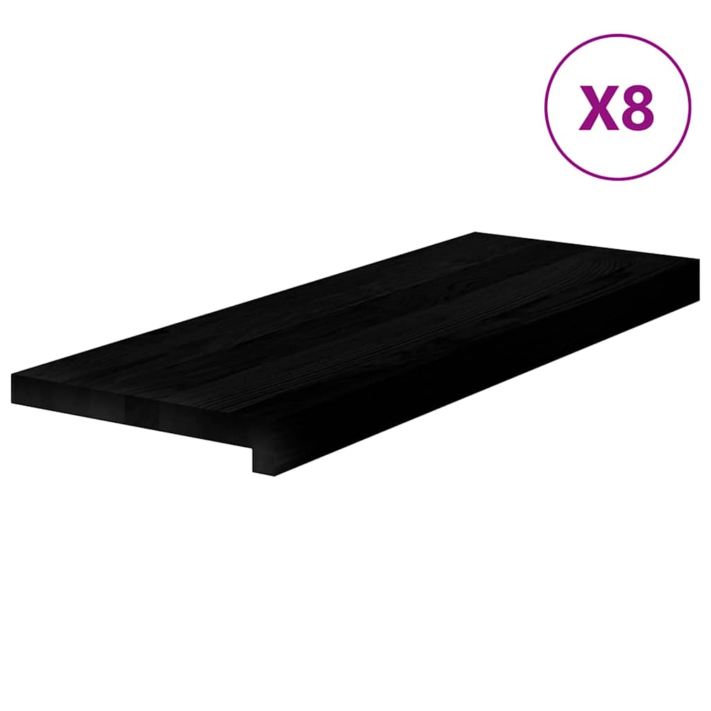 Gradini 8 pz Marrone Scuro 70x25x2 cm Legno Massello Rovere | homemem39