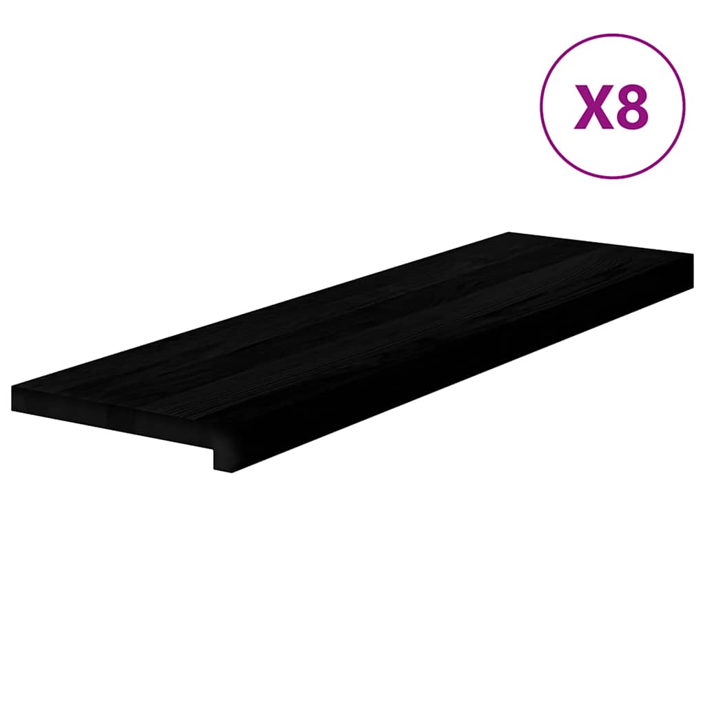 Gradini 8 pz Marrone Scuro 90x25x2 cm Legno Massello Rovere | homemem39