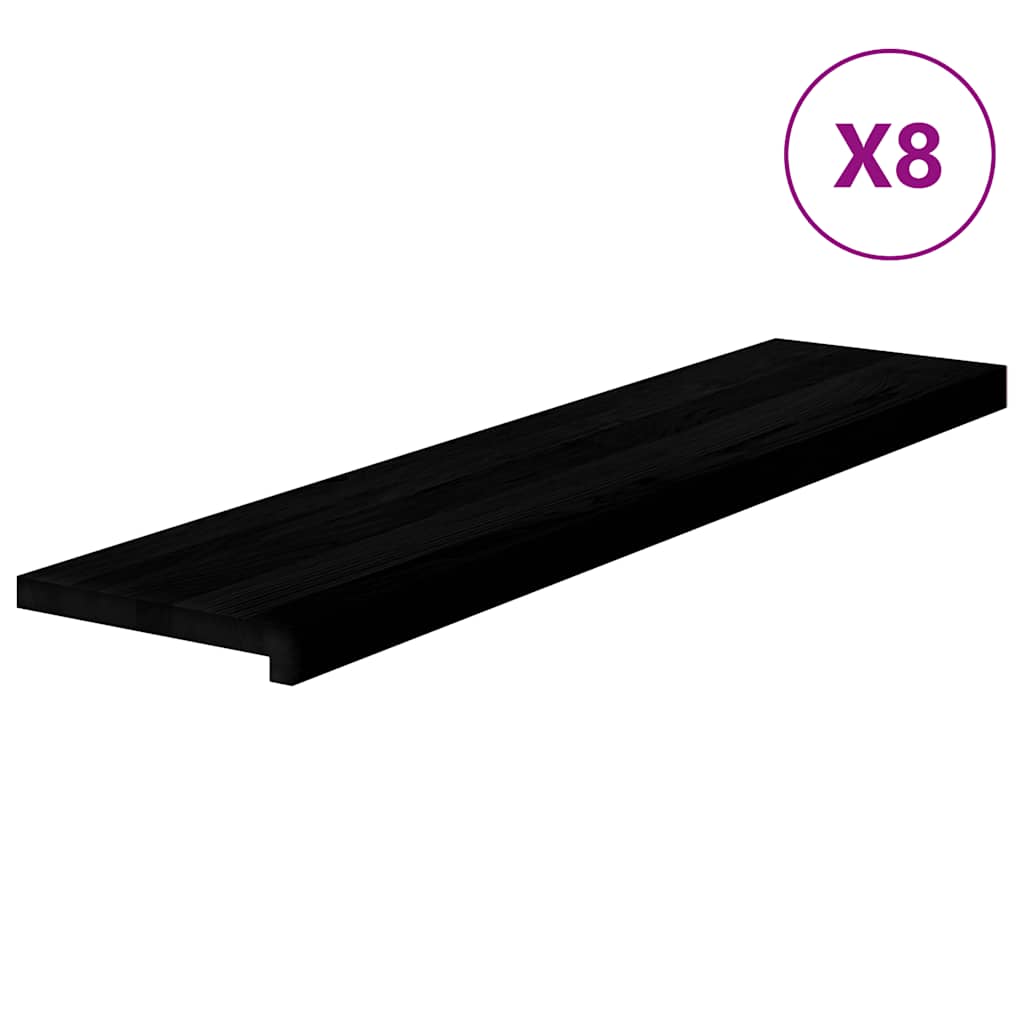 Gradini 8 pz Marrone Scuro 110x30x2 cm Legno Massello Rovere | homemem39