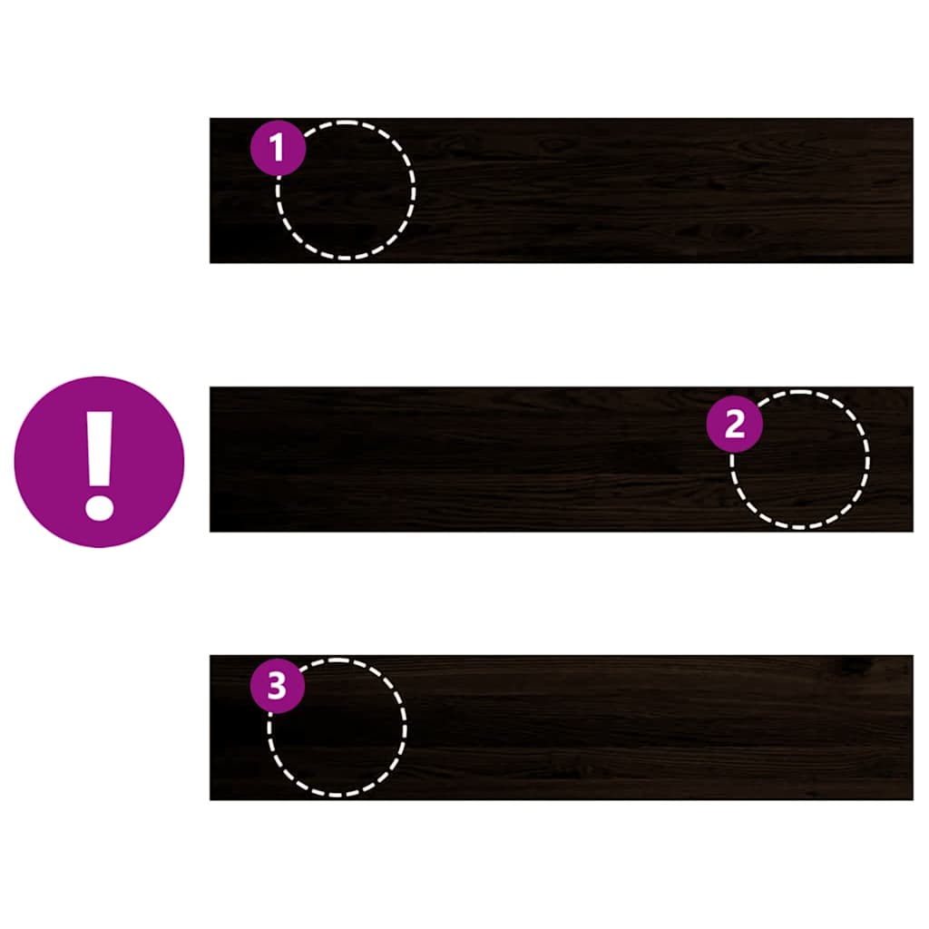 Gradini 12 pz Marrone Scuro 120x25x2 cm Legno Massello Rovere | homemem39