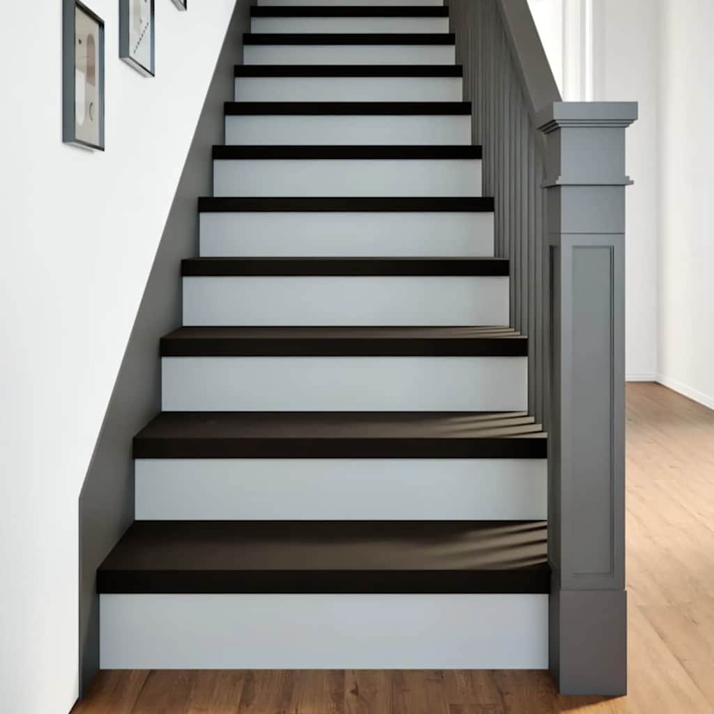 Gradini 12 pz Marrone Scuro 80x30x2 cm Legno Massello Rovere | homemem39