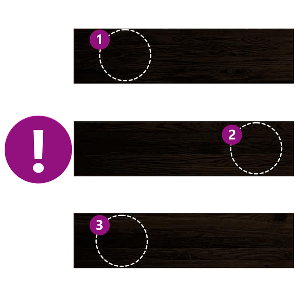 Gradini 12 pz Marrone Scuro 100x30x2 cm Legno Massello Rovere | homemem39