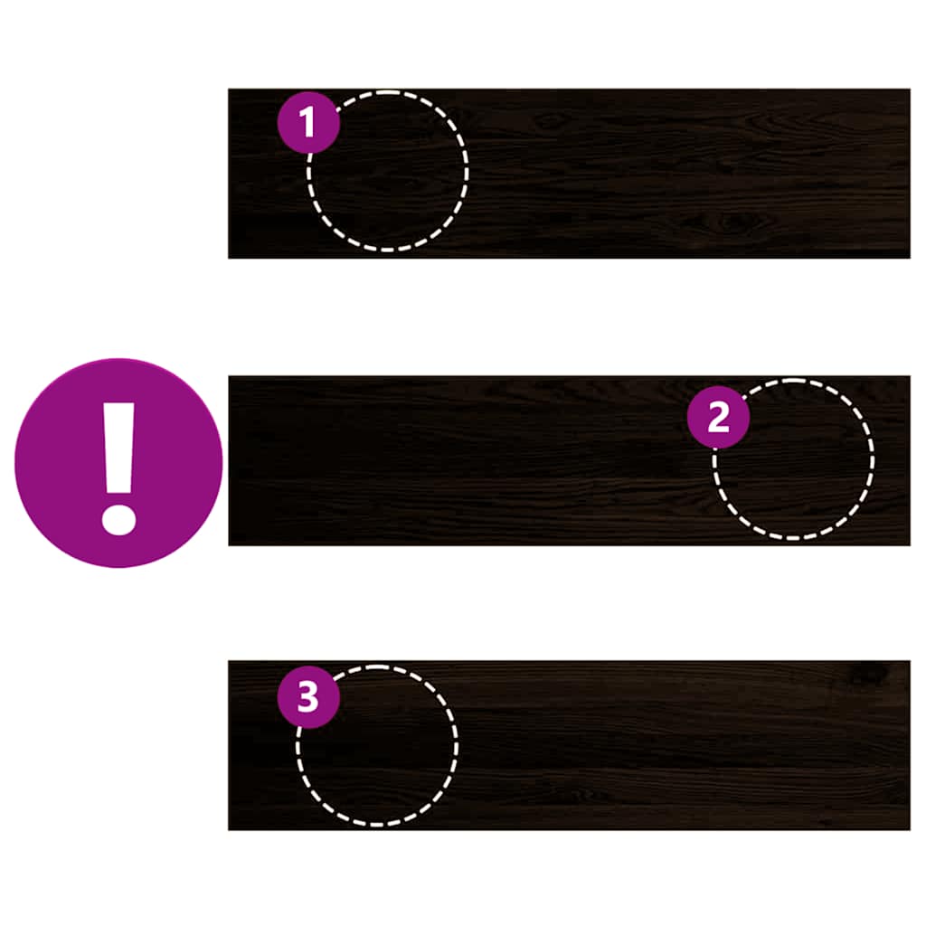 Gradini 16 pz Marrone Scuro 100x25x2 cm Legno Massello Rovere | homemem39