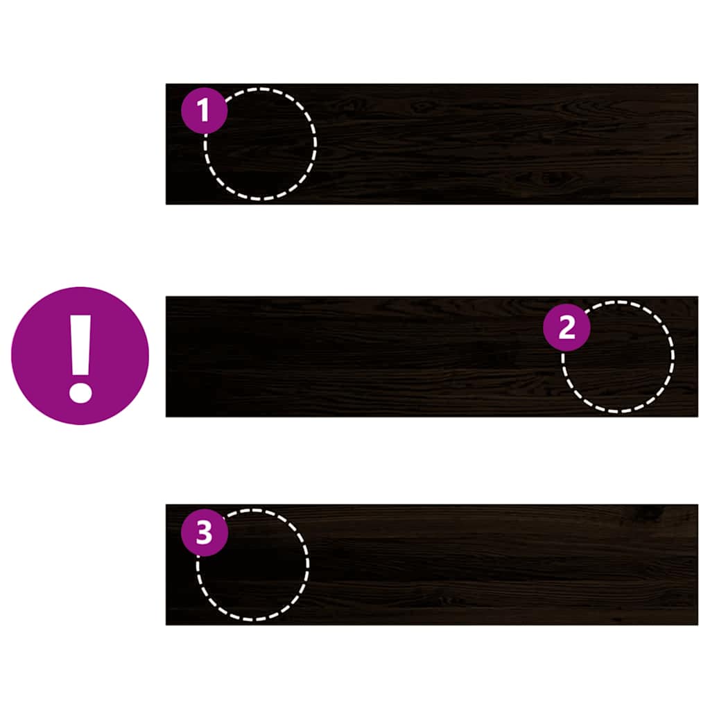 Gradini 16 pz Marrone Scuro 110x25x2 cm Legno Massello Rovere | homemem39