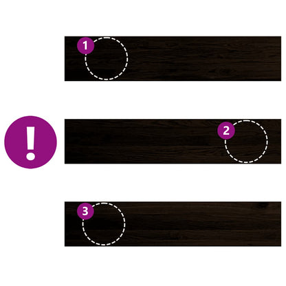 Gradini 16 pz Marrone Scuro 120x25x2 cm Legno Massello Rovere