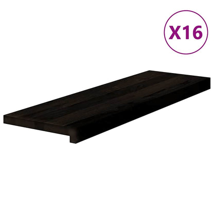Gradini 16 pz Marrone Scuro 80x30x2 cm Legno Massello Rovere | homemem39
