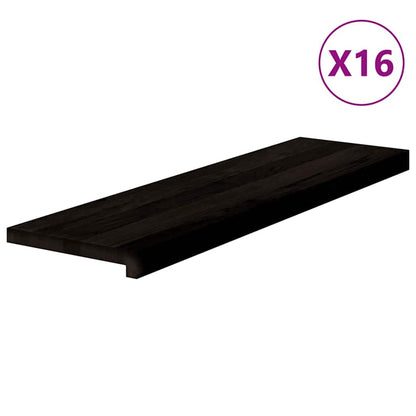 Gradini 16 pz Marrone Scuro 90x30x2 cm Legno Massello Rovere | homemem39
