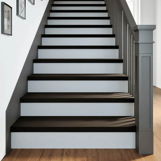 Gradini 16 pz Marrone Scuro 90x30x2 cm Legno Massello Rovere | homemem39