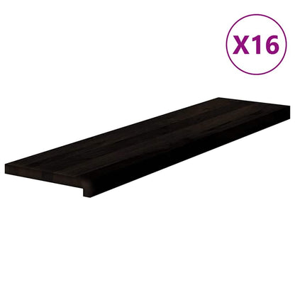 Gradini 16 pz Marrone Scuro 100x30x2 cm Legno Massello Rovere | homemem39