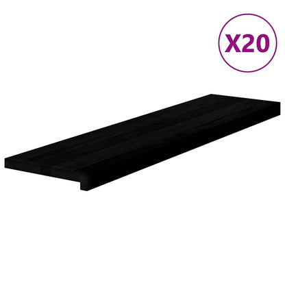 Gradini 20 pz Marrone Scuro 100x25x2 cm Legno Massello Rovere | homemem39