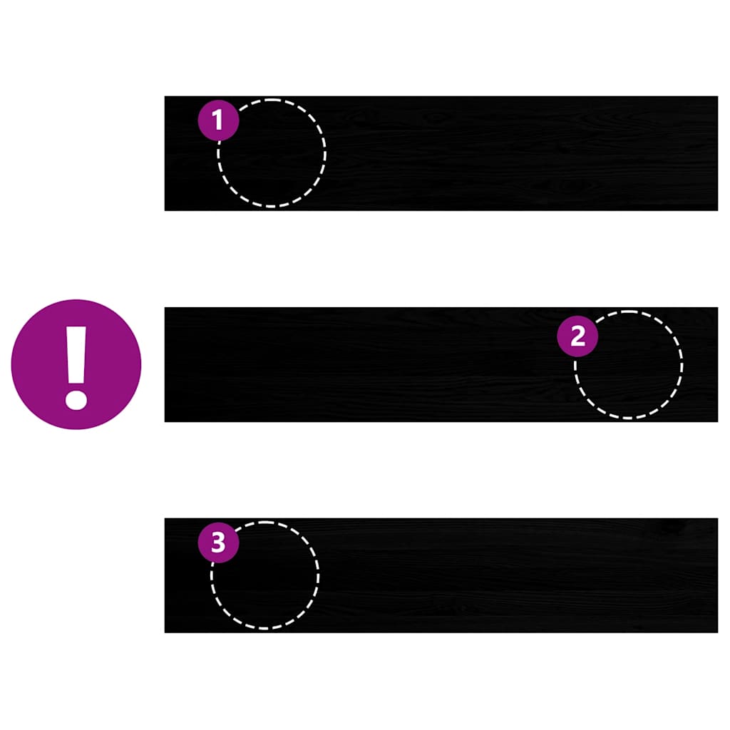 Gradini 20 pz Marrone Scuro 120x25x2 cm Legno Massello Rovere